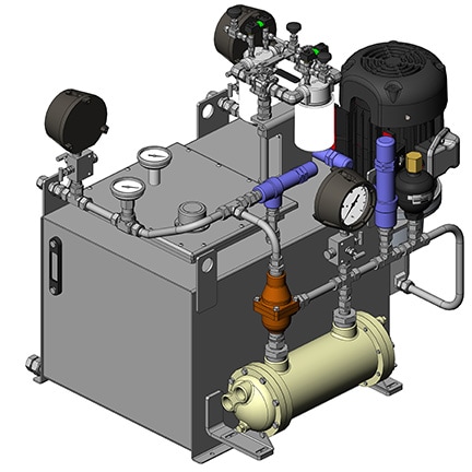 Mechanical Seal Support System, API Plan 54 Barrier Fluid Pressurized by External System